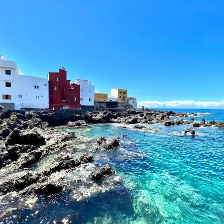 Apartamento Estudio Familiar Cs, Wifi, Piscina En La Azotea Compartida En Puerto De La Cruz *